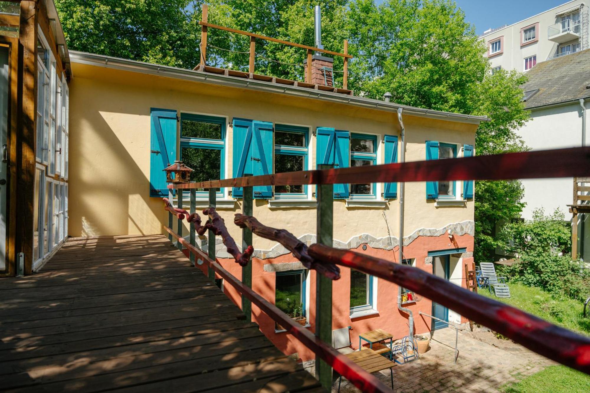 The Upholstery Tinyhouse Deluxe Eco Chalet Kreativ Citynah Chemnitz Exterior photo