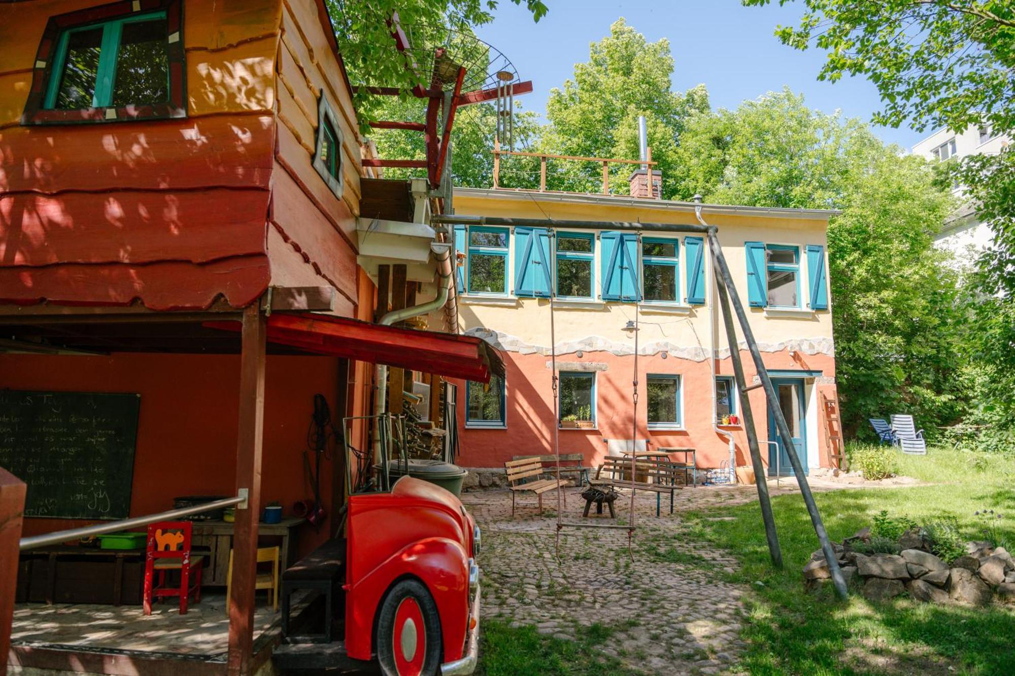 The Upholstery Tinyhouse Deluxe Eco Chalet Kreativ Citynah Chemnitz Exterior photo